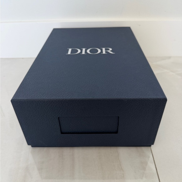 Dior Large Navy Blue And Silver Gift Box Shoebox with Window - Picture 9 of 13